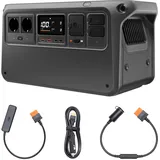 DJI Power 1000 V2 tragbare Powerstation, 1024 Wh LFP-Akku, kompakte Größe, 2600 W stabile Ausgangsleistung, in 37 Min. von 0% auf 80% geladen, Autoladung, Camping, Wohnmobile, Roadtrip, Off-Grid