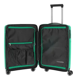 Travelite Orbita 4 Rollen Kabinentrolley 55 cm grün