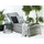 Beliani Gartenliege 201 x 65 x 79 cm Grau