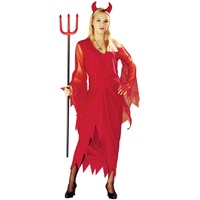 Foxxeo 10235 – Teufel Kostüm, Größe: XL
