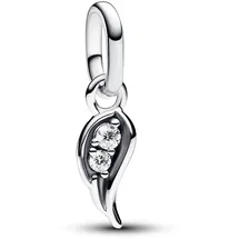 Pandora ME Funkelnder Engelsflügel Mini-Charm-Anhänger 793041C01 Anhänger Silber mit Cubik Zirkonia, Kompatibel ME und Moments Armbändern,