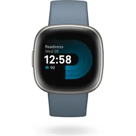 Fitbit Versa 4 aluminium platin/wasserfallblau