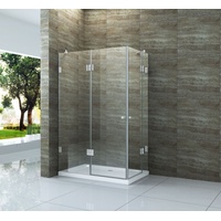 CADRONO 90x80x195 cm Glas Dusche Duschkabine Duschwand Duschabtrennung Duschtür