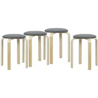 Homcom Esszimmerhocker Holzwerkstoff, Polyester