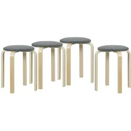 Homcom Esszimmerhocker Holzwerkstoff, Polyester