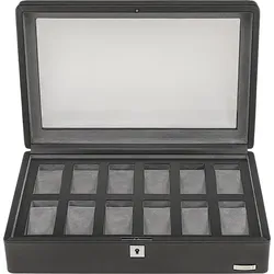 Uhrenbox WINDROSE "Tempora, 804022.08", schwarz, Aufbewahrungsboxen, Damen, Aufbewahrung, Uhrenkasten, Ø max.40mm, Armbanduhr, Geschenkidee