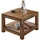 FineBuy Couchtisch Sheesham Braun 60 x 60 cm