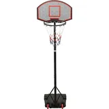 vidaXL Basketballständer Schwarz 216-250 cm Polyethylen