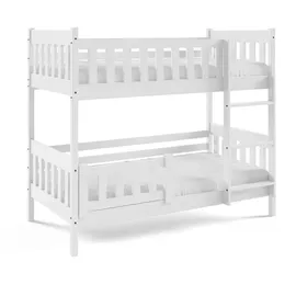 masseno Etagenbett Lucia 80 x 190 cm Kiefer massiv weiß