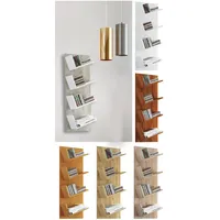 VCM Bücherregal Lansi 33 x 16 x 90 cm Weiß