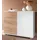 Priess Sideboard 82 x 71 x 38 cm Weiß / Eiche