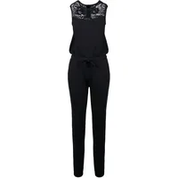 URBAN CLASSICS Ladies Lace Block Jumpsuit schwarz Größe XS