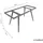 magnolia home Esstisch 180 x 90 cm grau