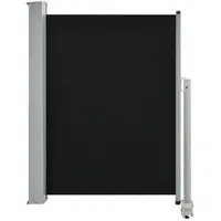 VidaXL Ausziehbare Seitenmarkise 100 x 300 cm Schwarz