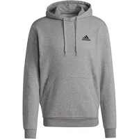 Adidas Herren Essentials Fleece Hoodie, Medium Grey Heather / Black, 3XL