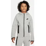 Nike Sportswear Tech Fleece Kapuzenjacke Jungen 063 dk grey heather/black/black S 128-137 cm