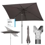 Sekey Sonnenschirm 200 cm Sonnenschirm Balkon Sonnenschirm Rechteckig für Balkon Garten & Terrasse Sonnenschutz UV 50+