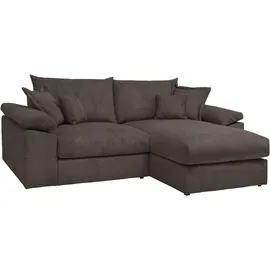 OTTO home Eckcouch Polyester 2-Sitzer Dunkelbraun
