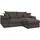 OTTO home Eckcouch Polyester 2-Sitzer Dunkelbraun