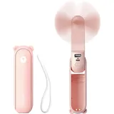 JISULIFE Handventilator 3-in-1 Rosa