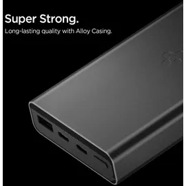SPIGEN EA3020, 20000 mAh, 30 W, Schwarz - Schwarz