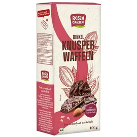 Rosengarten Dinkel-Knusperwaffeln Zartbitter 150 g