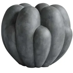 101 COPENHAGEN - Bloom Vase Big Dunkelheit Grau
