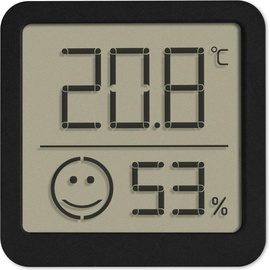TFA Digitales Thermo-Hygrometer 30.5053.01.02, 4 Stück, schwarz,