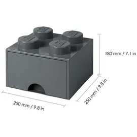LEGO Brick 4 25 x 18 x 25 cm 1-tlg. dark grey