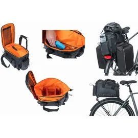 Basil Miles Tarpaulin XL Pro Gepäckträgertasche schwarz/orange