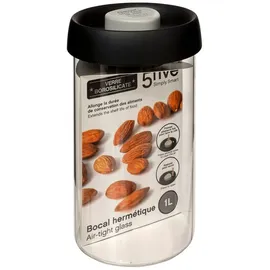 5 five simply smart 5five - luftdichtes glasgefäß 1l "hermet"