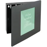 HMF 1050-02 mit Fotorahmen 5 Haken, 22 x 20 x 5 cm, Schwarz