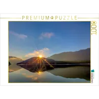 Calvendo Sonnenaufgang am Sylvenstein 1000 Teile Puzzle quer |