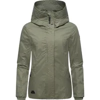 Ragwear Damen Übergangsjacke leichte Wasserdichte Jacke kurz mit Kapuze