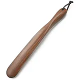 HBALDTEDC Schuhlöffel Langer Schuhlöffel mit Griff, Schuhlöffel aus Holz for Aufhängen, leicht zu tragen, for Männer, Frauen und während der Schwangerschaft - Einheitsgröße