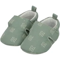 Sterntaler Babykrabbelschuh Pünktchen steingrün, 17/18
