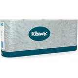 Kleenex Toilet Tissue Rollen - Standard/Weiß / 8 Beutel x 8 Kleinrollen x 350 Blätter, 1er Pack (1 x 8 Stück)
