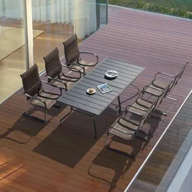 avestar Esstisch 94 x 94 x 73 cm Schwarz
