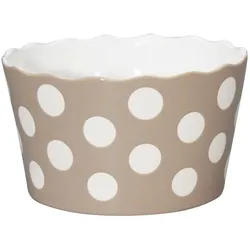 Krasilnikoff Krasilnikoff, Schale, Medium, Punkte, taupe, Punkte, 9,5 cm