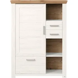 Set One by Musterring Highboard York Dekor Pino-Aurelio / Eiche Artisan