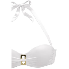 LASCANA Bügel-Bandeau-Bikini, Damen weiß, Gr.34 Cup E,