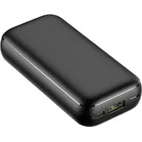 VEGER Powerbank 10 000mAh LCD Quick Charge PD 20W USB-A-, USB-C- und Micro-USB-Ladeanschluss schwarz