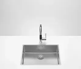 Dornbracht Einbau-Becken 38551003-85 550 x 400 x 175 mm, aufliegend o. flächenbündig, Edelstahl poliert