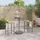 vidaXL Gartenbar-Set 3-tlg. Grau