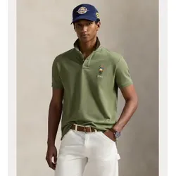 Polo Ralph Lauren für Herren. 710969633001 Grünes Netz-Poloshirt (S), Lässig, Baumwolle, Kurzarm