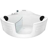 Pool Badewanne Eckwanne Wanne S70-EH 150x150cm mit Tür Walk-in-Pool