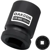DAKCOS SW 18mm Vielzahn Nuss Schlagschrauber Nuss Kraft Stecknuss | 12 Kant | 12,5 mm (1/2") | CR-MO