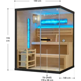 Artsauna Vantaa 150 mit Salzstein