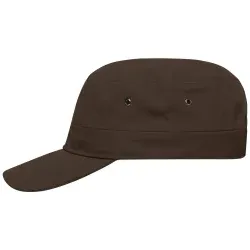 myrtle® beach Military Cap MB095, dunkelbraun 1 Stück, Farbe: dunkelbraun