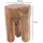 DESIGN DELIGHTS Hocker Log 29 x 41 x 29 cm Beige